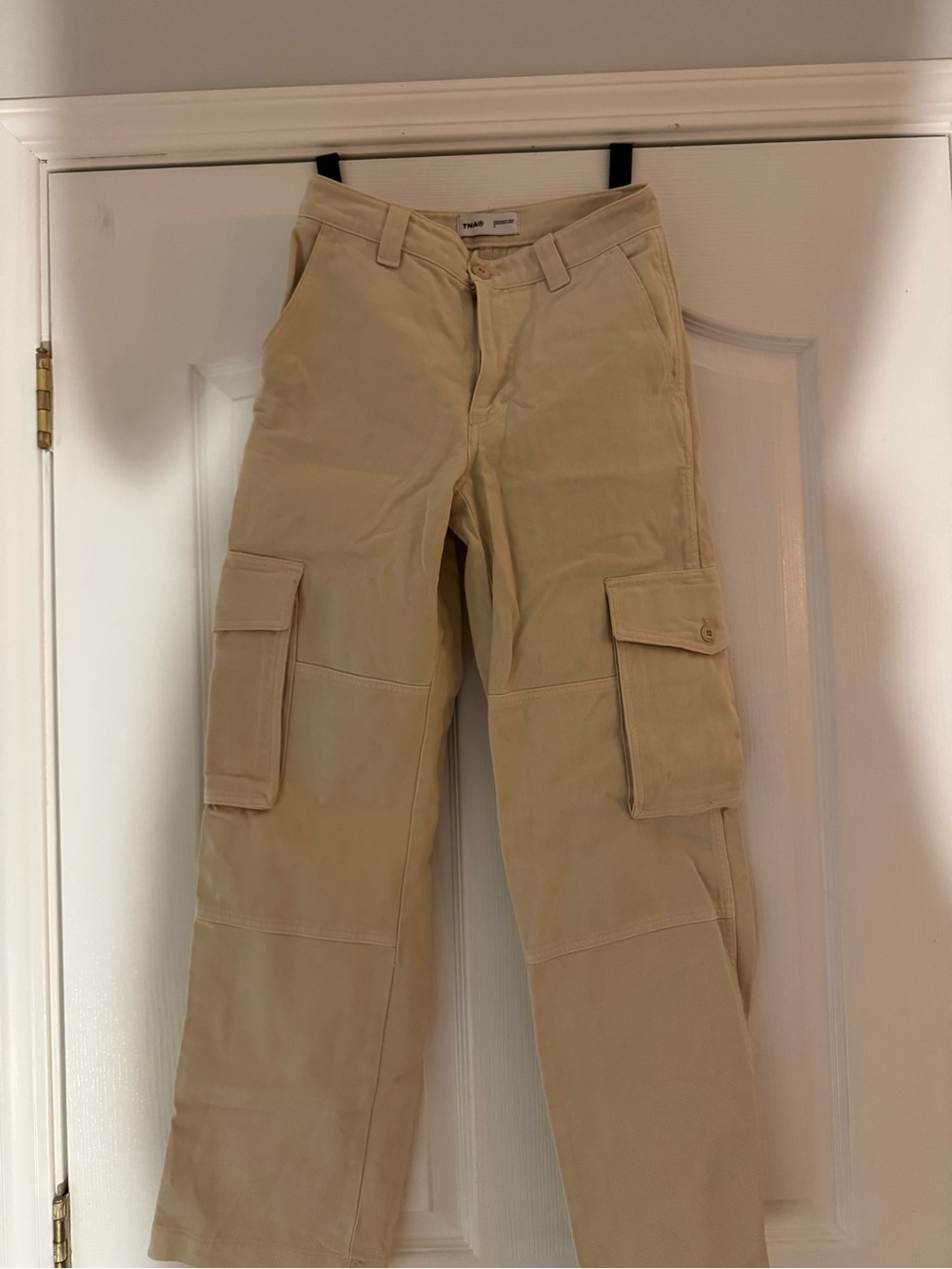 TNA Straight-Leg Cargo Pants in Khaki